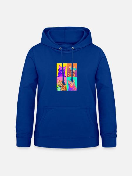Katzen orange Tabby Katze - Frauen Hoodie - Royalblau