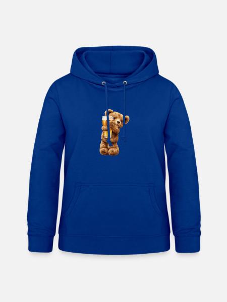 Bärchen mit Bierglas Bierchen Teddybär - Frauen Hoodie - Royalblau