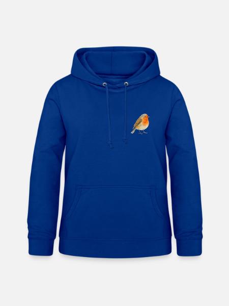Aquarell Rotkehlchen - Frauen Hoodie - Royalblau