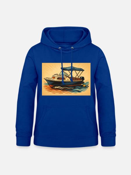 Motorboot Urlaubsfeeling - Frauen Hoodie - Royalblau