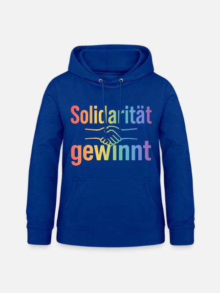 Solidarität Geschenk für Damen & Herren - Frauen Hoodie - Royalblau