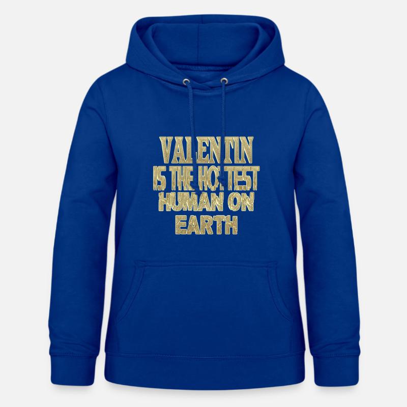 Valentin - Sweat à capuche Femme - bleu royal