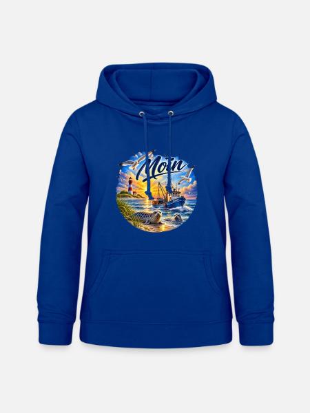 Nordsee , Moin Küstenzauber Seestimmung - Frauen Hoodie - Royalblau