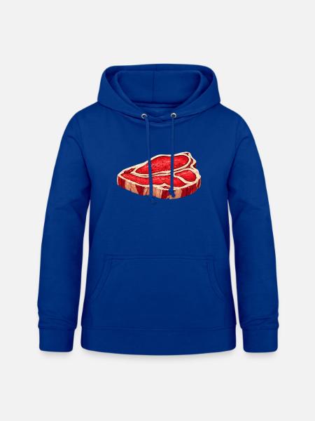 Saftiges Steak Illustration - Frauen Hoodie - Royalblau