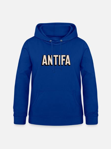 Antifa – Antifaschistisches Merch - Frauen Hoodie - Royalblau