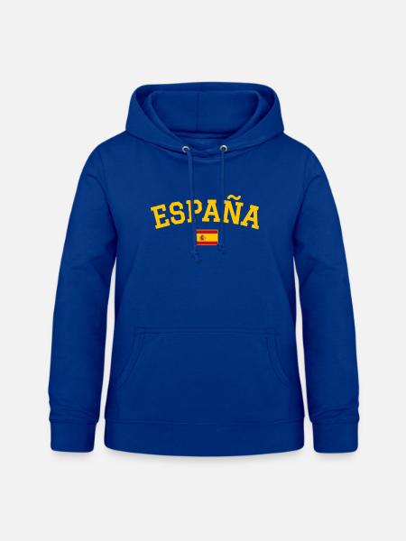 Spanien Flagge Design - Frauen Hoodie - Royalblau