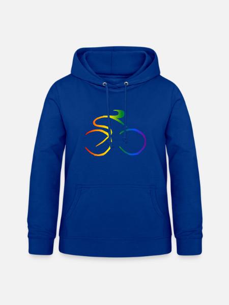 Fahrrad Regenbogen - Frauen Hoodie - Royalblau