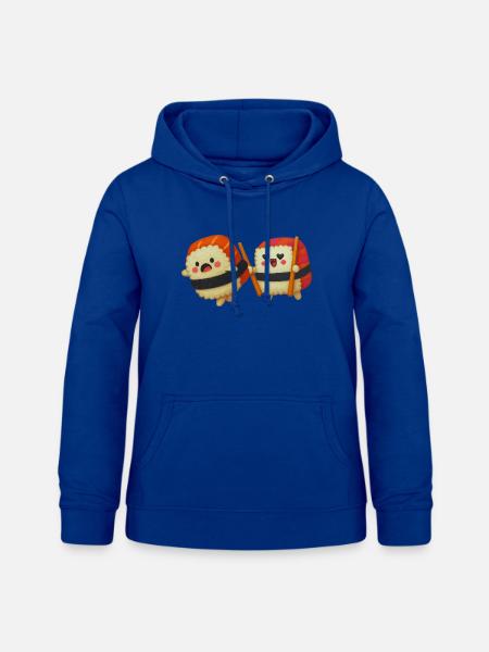 Sushi in Gefahr - Frauen Hoodie - Royalblau