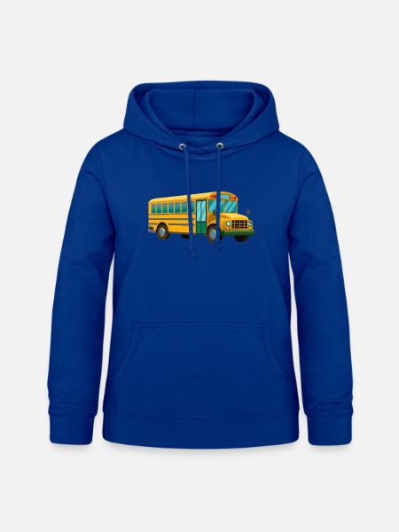Schulbus - Frauen Hoodie - Royalblau