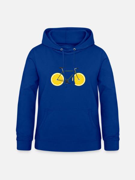 Fahrrad Bike Zitronen lustig - Frauen Hoodie - Royalblau