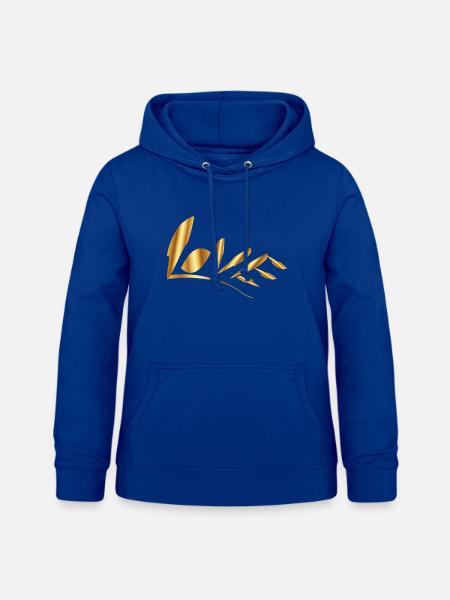 Love - Frauen Hoodie - Royalblau