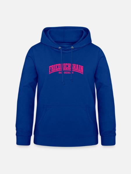 Friedrichshain - Ost-Berlin - Bezirk - Deutschland - Frauen Hoodie - Royalblau