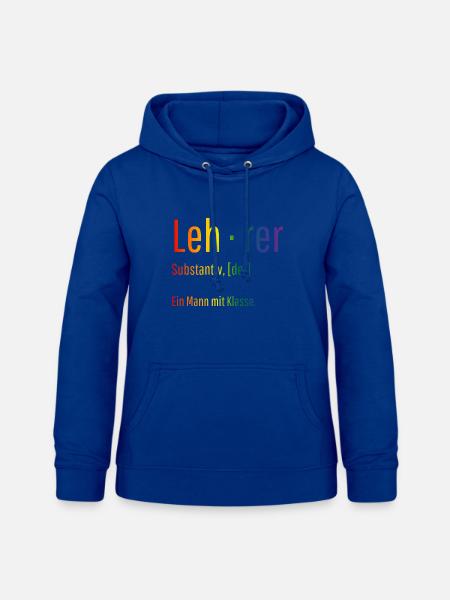 Lehrer Substantiv Definition Schule Geschenk - Frauen Hoodie - Royalblau