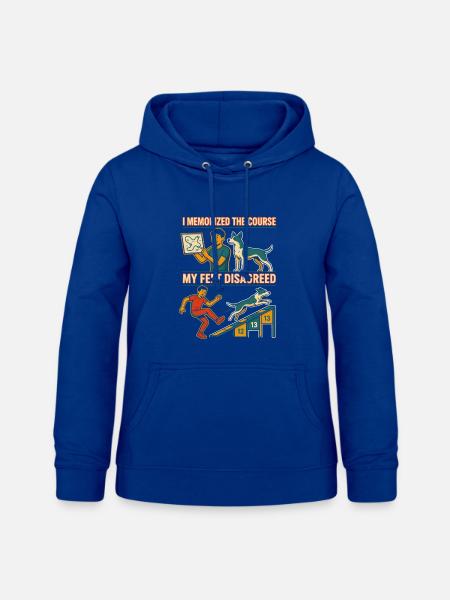 Hund und Mensch: Kurschaos - Frauen Hoodie - Royalblau