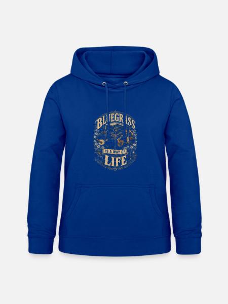 Bluegrass Musik - Frauen Hoodie - Royalblau