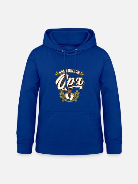 Bald bin ich Opa Schwangerschaftsankündigung - Frauen Hoodie - Royalblau