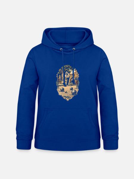 Pentanque - Frauen Hoodie - Royalblau
