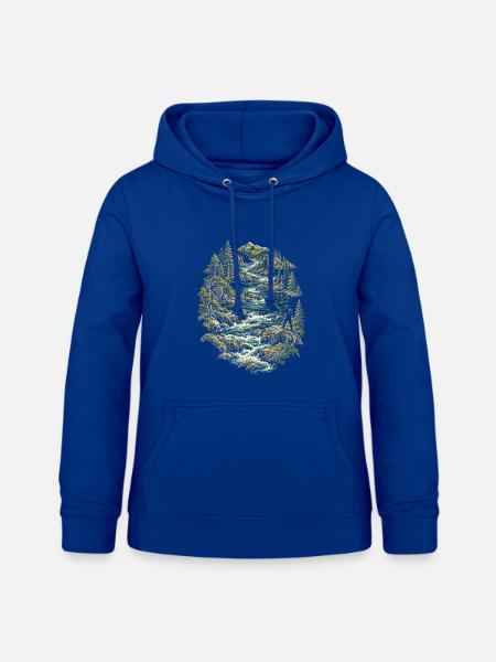 Fliegenfischen Fliegenangler - Frauen Hoodie - Royalblau