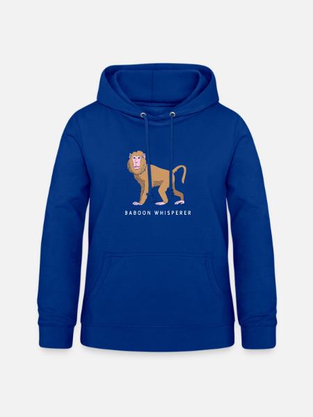 Baboon Pavian Primat Affe Affen - Frauen Hoodie - Royalblau