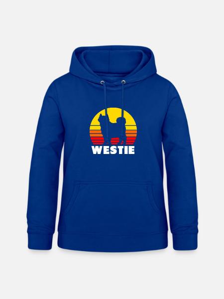 West Highland Terrier - Frauen Hoodie - Royalblau