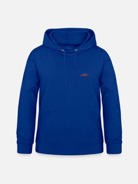Auto mit Hund - Frauen Hoodie - Royalblau