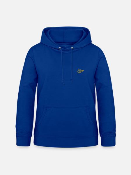 Stern bestickt - Frauen Hoodie - Royalblau