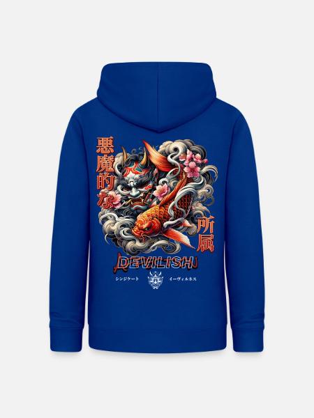 Devilish Hannya Art - Frauen Hoodie - Royalblau