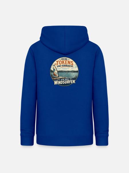 KI Humor – Windsurfen - Frauen Hoodie - Royalblau