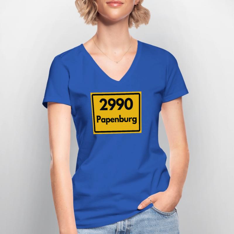 OLD POSTCODE POSTCODE RETRO 2990 PAPENBURG Women's V-neck T-shirt