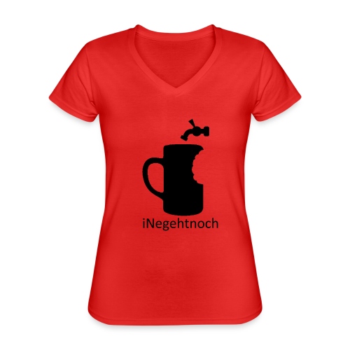 iNegehtnoch - Klassisches Frauen-T-Shirt mit V-Ausschnitt