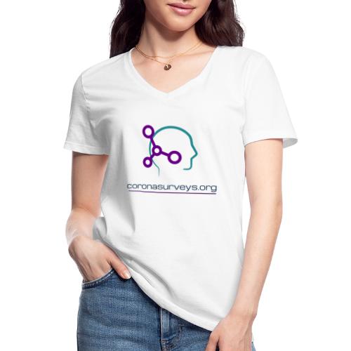 coronasruveys branded products - Camiseta clásica con cuello de pico para mujer