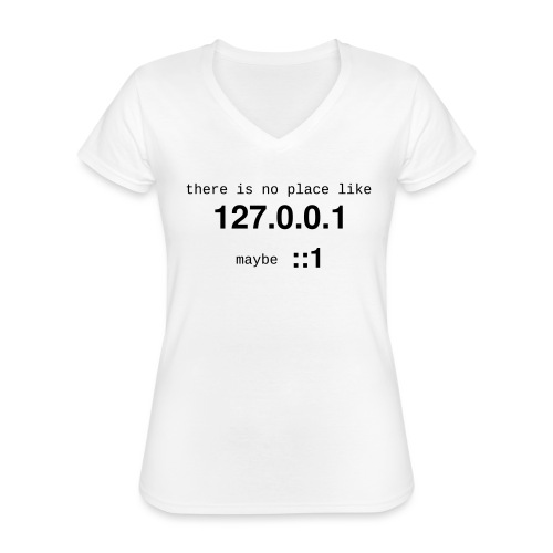 127-0-0-1-new - T-shirt classique col V Femme