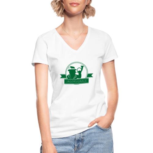 Jaegersignale - Klassisches Frauen-T-Shirt mit V-Ausschnitt