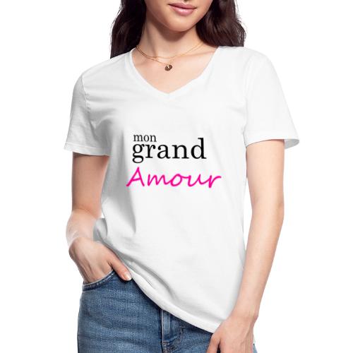 Mon grand amour - T-shirt classique col V Femme