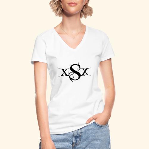 SynapsEyes Logo mittel - Klassisches Frauen-T-Shirt mit V-Ausschnitt