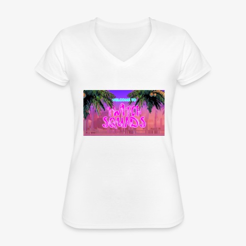 Welcome To Twitch Squads - Classic Women's V-Neck T-Shirt