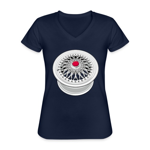 Vintage wheel - T-shirt classique col V Femme