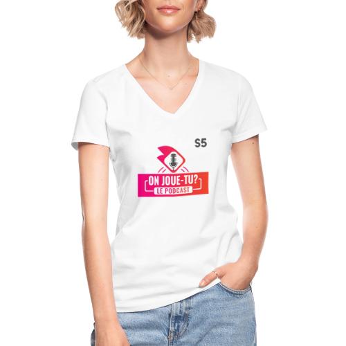 Podcast S5 - T-shirt classique col V Femme
