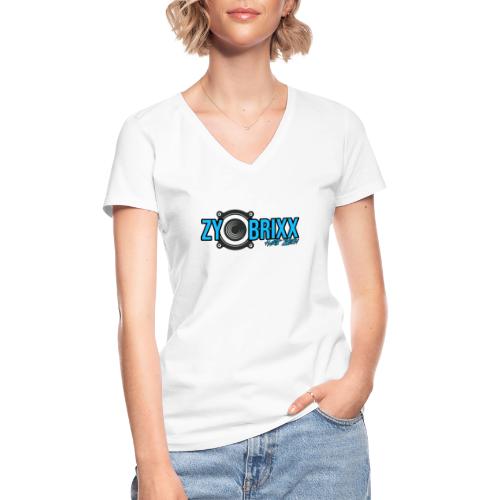 Zybrixx HZ Logo - Klassisches Frauen-T-Shirt mit V-Ausschnitt