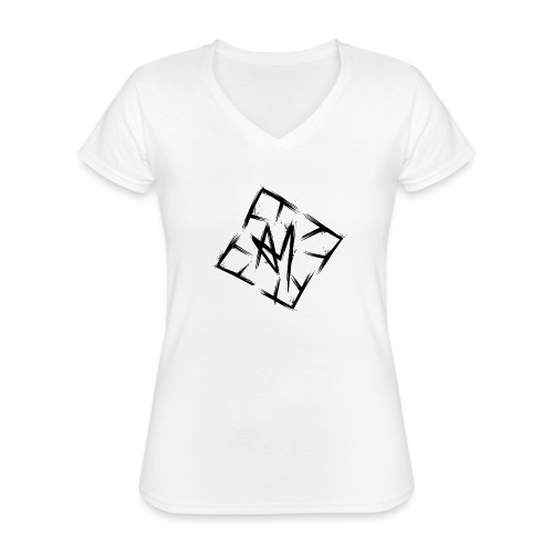 Across Yourself - Logo black transparent - Classic Women's V-Neck T-Shirt