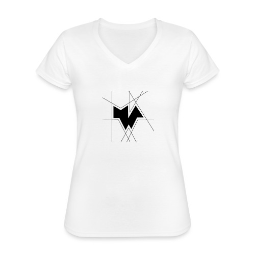 MWA [Logo Black] - Klassisches Frauen-T-Shirt mit V-Ausschnitt