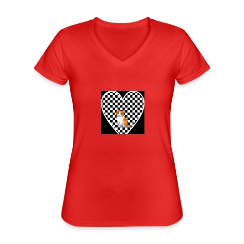 Charlie the Chess Cat - Classic Women's V-Neck T-Shirt
