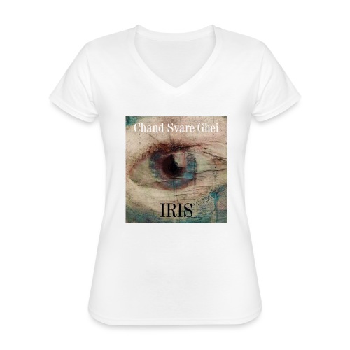 Iris - Klassisk T-skjorte med V-hals for kvinner