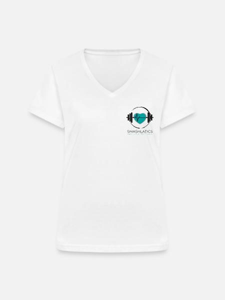 Smashlatics - Women's V-neck T-shirt - white