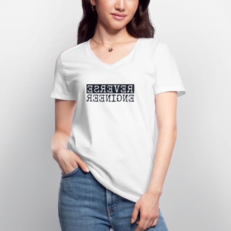 Reverse Engineer Softwareingenieur Developer Frauen-T-Shirt mit V-Ausschnitt