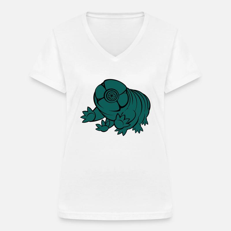 Bärtierchen Tardigrade - Women's V-neck T-shirt - white