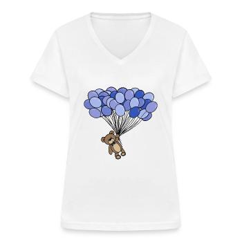 Enfants - T-shirt col V Femme - blanc - Devant - Lela (165cm)