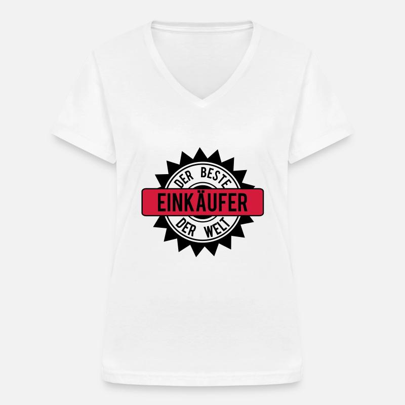 the best einkaufer 2c - Women's V-neck T-shirt - white