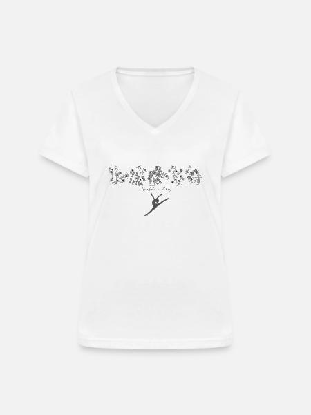 Gardetanz - Frauen-T-Shirt mit V-Ausschnitt - Weiß