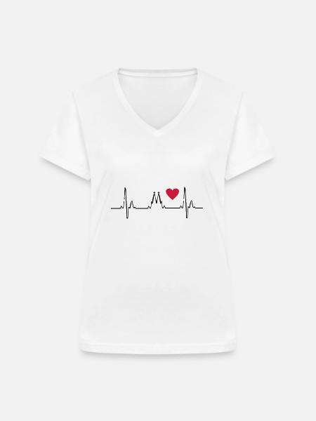 Köln - Frauen-T-Shirt mit V-Ausschnitt - Weiß